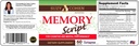 Suzy Cohen Memory Script z Lions Mane, Phosphhatidylserine, Green Tea Extract i Ginkgo - Suplement Wspomagania Mózgu dla Focus - Kapsułki nootropowe dla Cognition, Szybsze Recall i Mood