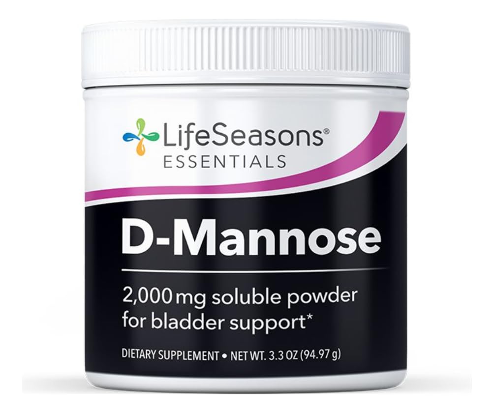 LifeSeasons D- Mannose Powder - Szybkie działanie ulgi UTI - Urynary Tract Health Supplement - Wspiera zdrowe poziomy microflora & Eases Bladder Discomfort - 45 Służenie