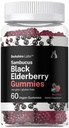 Horbaach Sambucus Black Elderberry Gummies Birmingham 124; 60 Hrabia Birmingham 124; z cynku i witaminy C Birmingham 124; Wegan, Non-GMO, Gluten Free Extract for Adult Birmingham 124; Berry Flavor Birmingham 124; przez Berkshire Labs