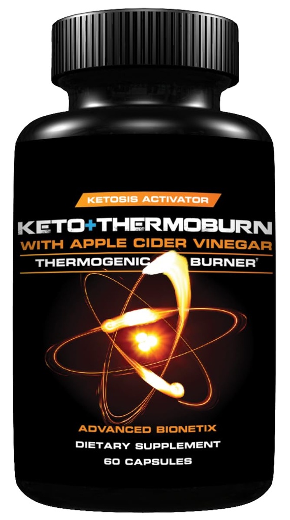 Zaawansowane Bionetix ThermoBurn ™ Ketosis Activator Keto Supplement + Jabłko Cydr Kapsułki Termogeniczne Utrata Wagi. ACV Pigułki Praca Synergistycznie Kontrola Głodu, Detox, Dieta Pigułki, które działają