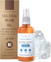 Pure Colloidal Silver Gel 40 PPM • 100% Naturalne i tylko 3 Składniki • Optymalna tekstura i wchłanianie (Lepsze niż kremy) • Amber Glass i Ultra- Praktyczny Pompa • Ebook Zawarte • Institut Katharos