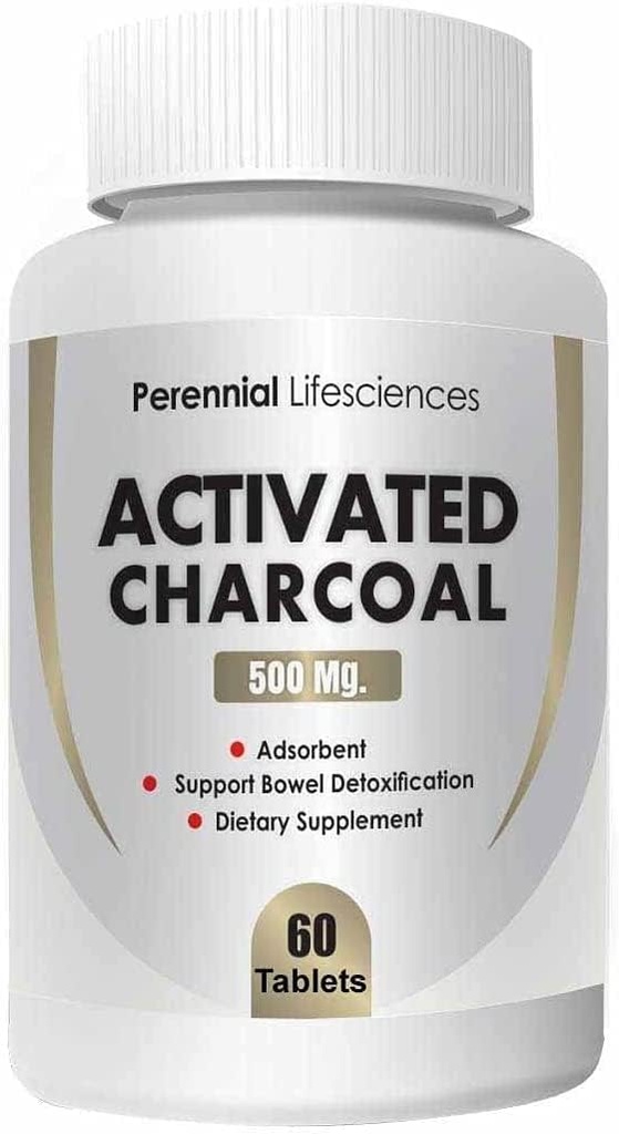 MIYUU Wieloletnie Życia Aktywowany Węgiel - 500Mg (60 tabletek)