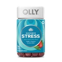 OLLY Żegnaj Stress Gummy, GABA, L- Theanine, Lemon Balm, Stress Relief Supplement, Berry - 74 Hrabia