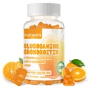 Nutravita Glukozamina Gummies Chondroitin z mumm & Elderberry Extra Siła - Wspólne wsparcie, Antyoksydant immunologiczny Suplement wsparcia dla dorosłych, Mężczyźni & Kobieta.60 Pomarańczowe żucia