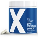 X - Ultimate Brain Performance Enhancer - Najsilniejsza kapsułka na świecie suplement mózgu - Zwiększ ostrość, Energia, Pamięć, Koncentracja, Produktywność - Backed by Science - Nootropic Stack