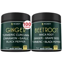 Paleta 5in1 Ginger Supplement & 6in1 Buek Korzeń kapsułki - Pomaga Heart Health, Immune i Digestive