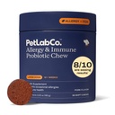 PetLab Co. Alergia i immunologiczne codzienne probiotyki dla psów. Wspiera produkcję drożdży, alergie sezonowe, zaburzenia swędzenia, Gut & Digestive Health dla dużych psów - 30 żuć - Opakowania maja Vary