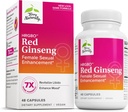 Terry Naturally HRG80 Red Ginseng Female Sexual Enhancement - Dietary Supplement for Circulation, Endurance & Energy Support - Vitality Support with Ashwagandha, Red Ginseng & Zinc - 48 Capsules