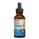 DEVA Vegan Omega-3 Liquid DHA - EPA, Non Fish from Algae, Lemon Flavor, 2 unce