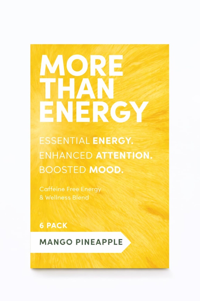 MTE Energy Drink Powder – Caffeine-Free & Sugar-Free Daily Energy for Focus, Mood & Productivity | 6 Energy Drink Packets