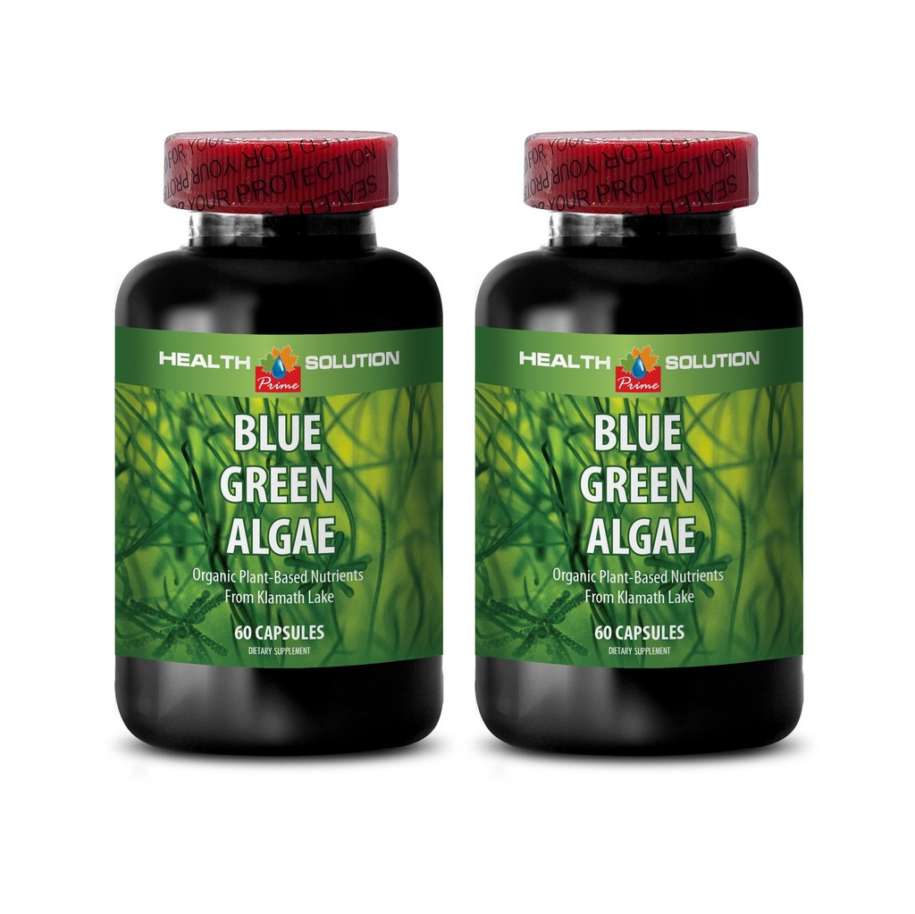 Klamath Blue Green Algae Capsules - Blue Green Algae - Boost The Immune System - Blue Green Algae - Blue Green Algae Supplement - Immune Supplement Supplement - Immune Booster - Blue Algae - 2B 60 Caps