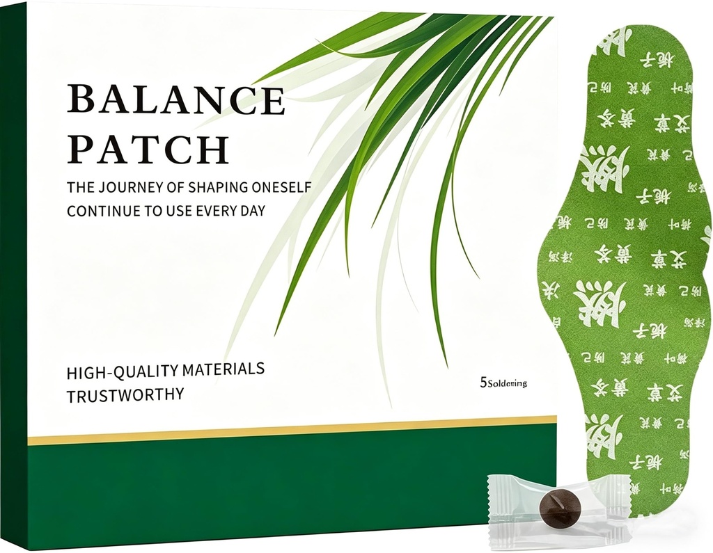 Hanpo Japanese Herbal Balance Patch,Plant-Based Ingredients, Menstrual Cramp & Bloating Relief, Abdominal Comfort, Non-Irritating Adhesive, Easy Topical Use, 1 Boxes, 5 Patches (1)