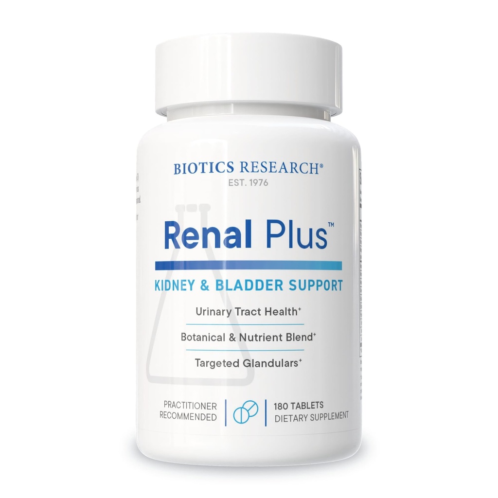 Biotics Research Nerka Plus - botaniczne, grudkowe i odżywcze wsparcie optymalnej czynności nerek. Nerki Zdrowie i Wspomaga funkcje urologiczne - Ulva ursi, Buchu Leaf, Echinacea, Cranberry- 180Tabs