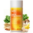 Witamina B Complex z B1, B2, B3, B5, B6, B7, B9, B12 Taurine- Immune Support, Energy Metabolizm i układ nerwowy - Super B Complex z Blood Orange Powder - 60 tabletek dla mężczyzn i kobiet