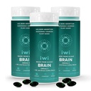 iwi life Brain Omega-3, 180 Softgels (90 Servings), Vegan Plant-Based Algae Omega-3 with EPA + DHA, Focus, Memory and Mood Support Dietary Supplement, Krill & Fish Oil Alternative, No Fishy Aftertaste