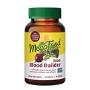 MegaFood Blood Builder Żelaza suplement dla kobiet i mężczyzn - Zwiększenie poziomu żelaza bez skutków ubocznych - Zwalcza zmęczenie - z witaminą B12, Kwas foliowy i witamina C do wchłaniania - Wegan - 30 Tabletki