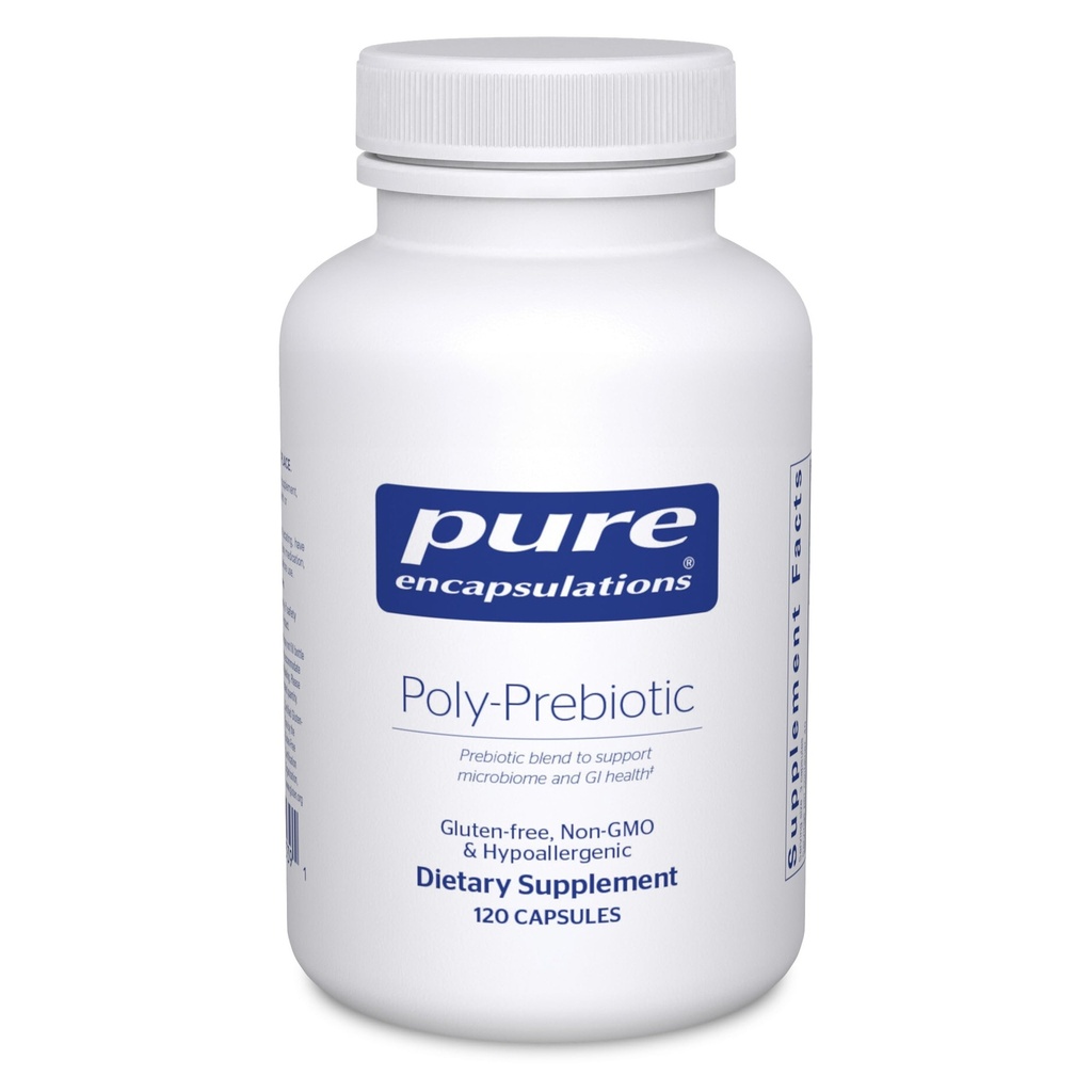 Pure Encapsulations Poly- Prebiotic Netherlands 124; Prebiotic Blend to Support The Microbiome and GI Health Netherlands 124; 120 Capsules *