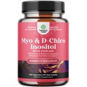 Myo- Inositol & D- Chiro Inositol Kapsułki - Suplement Inozytolu Choliny do wsparcia cyklu i płodności - Womens Hormon Balance Supplement with Myo & D- Chiro Inositol Plus Choline Bitartrate