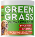 PAWFECTCHEW Dog Pee Grass Helper - Trawa Leczenie moczu psa - Dog Uryna Neutralizer do plam oparzeń trawy - Dog Pee Lawn Repair Repair Repair with Probiotics - Made in USA - 120 Chews