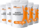 BulkSupplements.com N- Acetylo Glukozamina Proszek - NAG Proszek, Glukozamina 750mg, Glukozamina Suplement - Glukozamina Proszek, Gluten wolny, 750mg na jedną porcję, 5kg (11 funtów) (Opakowanie 5)