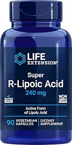 Life Extension Super R Kwas lipowy 240mg, 90 Kapsułki, Wegetarianin