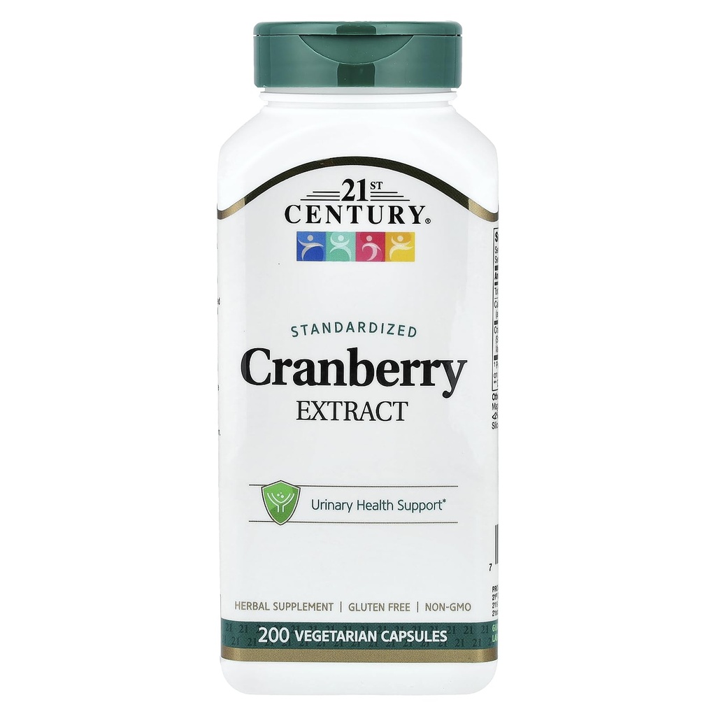 21 Century Healthcare, Inc Cranberry Extract Kapsułki, 200 Count