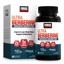 FAKTOR FORCE Ultra Berberine Zwiększona absorpcja, z Ceylon Cynamon, Dihydroberberyna & Chrom, 5X Wchłanianie, 2X Dłuższe Trwanie, Promowanie Lean Body Mass, 60 Kapsułki roślinne