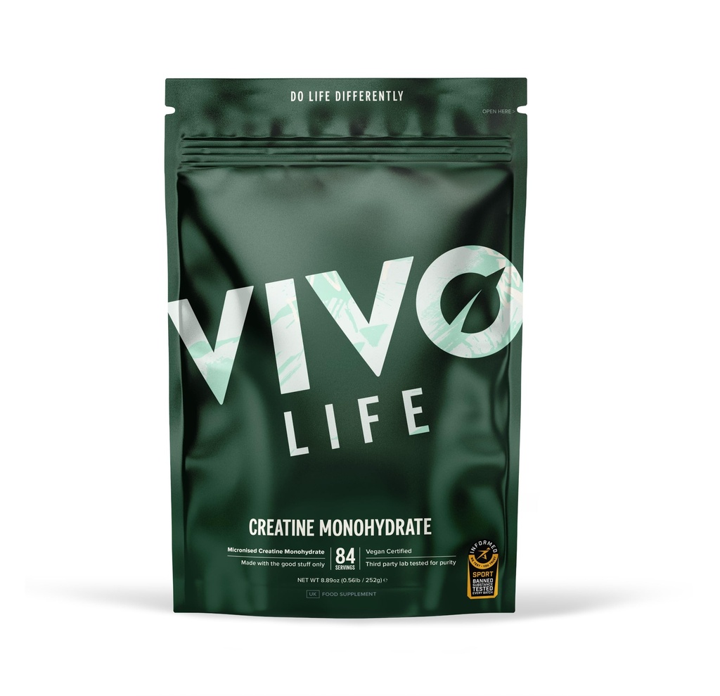 Vivo Life - jednowodny proszek kredowy Mikronizowany - Wegan, Niearomatyzowany (8.8 oz, 84 Służenie)