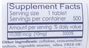 HealthyNatural Biotin 10 000 µg (500 tabletek) na wzrost włosów, Skóra, silne paznokcie, biotyna 10 mg