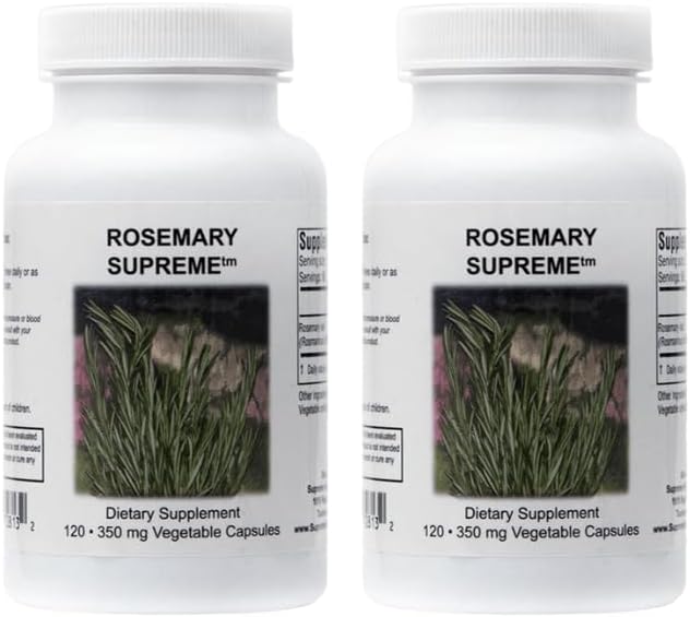 Supreme Nutrition Rosemary Supreme, 120 Pure Rosemary Vegetarian kapsułki (Opakowanie 2)
