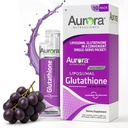 Aurora Nutrascience Mega- Liposomalny ciekły glutation, immunologiczny i przeciwutleniacz Gut Supplement Health Supplement, 750 mg na jedną porcję, Non-GMO, Sugar- Free, 10 Pakiety jednorazowe