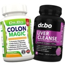 Colon Cleanse & Liver Cleanse Detox Supplement - Natural Boel Cleanser Pills for Instinal Bloating & Codzienne zaparcia Relief - Mleko Thistle Czapki Dandelion & Suplementy do pęcherzyka żółciowego
