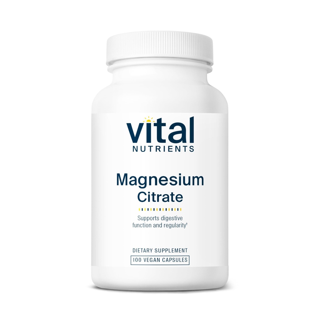 Vital Nutrigents Magnezu Citrate 150mg < 124; Promotes Relaxation < 124; Supports Sleep, Bone, Heart, Muscle, Nerki, & Nerve Health * < 124; Vegan Supplement < 124; Gluten, Dairy, Soy Free < 124; 100 kapsułki