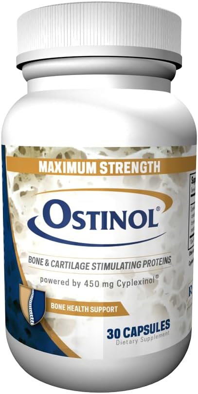 Ostinol Maxiumum Siła 450mg. Suplement do kości i stawów. Aktywacja komórek macierzystych potwierdzona. Bio Active Protein Complex dla umiarkowanej utraty kości i umiarkowanej dysfunkcji stawów. kapsułki