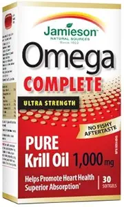 Jamieson Omega Complete ™ Czysty kryl 1000 mg, 30 softgeli