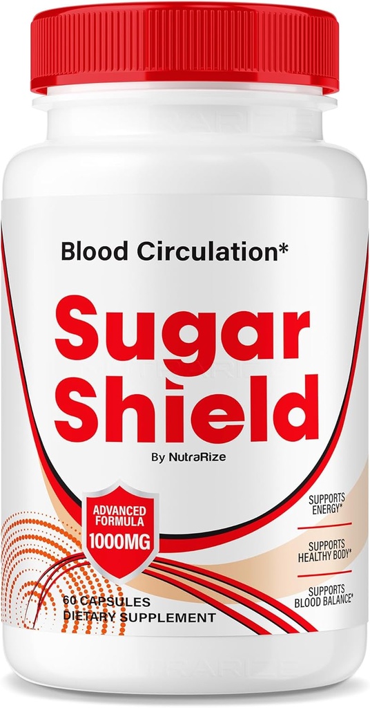 NutraRize Sugar Shield Blood Support Pills, maksymalna moc Formuła, Sugar Shield Kapsułki, Naturalny Mieszanka krwi, Sugar Shield Recenzje (60 kapsułki)