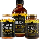 Maju Superfoods Black Seed Oil 3- in-1 Bundle, Gummies, Kapsułki, & Płyn