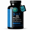 Magnezu Theanine L- Threonian Apigenin Suplement do Uśpienia Aid-3- in-1 Complex Supplement Relaxation- Melatonin-Free Magnesium Zero Filler- Gluten Free & Non-GMO- 120 Count Veggie kapsułki