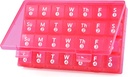 Duży comiesięczny pill organizator, 28 dzień pill Box 1 raz dziennie, 4 tygodnie miesiąca pill case container, Travel Friendly Medicine Organizer for Vitamin, Oleje rybne, Suplementy