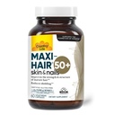 Country Life Maxi- Hair 50 + - Biotin- Based Hair, Skóra i Nails Suplement dla kobiet i mężczyzn ponad 50 Bilans 124; Wspomaga zdrowy wzrost włosów & Zmniejszone Shedding 124; Certified gluten- Free & Wegetarianin 124; 60 Kapsułki