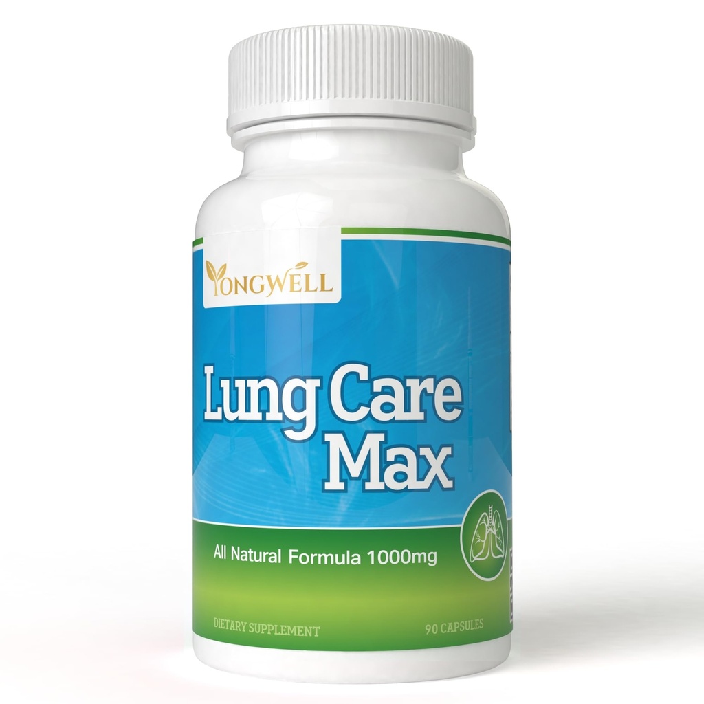Lung Care Max, Specjalna formuła przeciwutleniająca z American Ginseng, Bee Propolis i Royal Jelly (90 kapsułki)