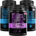 MEDCHOICE Melatonina senna (90ct) i mózg nootropowy (120ct) Suplement Bundle - Wellness Duo for Sleep, Mózg, Focus, & Mood Support - Wegan, Non-GMO, Gluten- Free