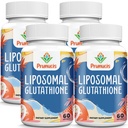 2400MG Liposomal Glutation, z witaminą C, Thistle mleka i kwasu alfa- lipoinowego, Master Przeciwutleniacze, Czyste zmniejszone L- Glutation - System immunologiczny, Naprawa komórek, Energia, Wysoka absorpcja, 240 Softgels