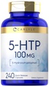 Carlyle 5HTP 124; 100mg 124; 240 kapsułki 124; 5 Hydroxtryptofan 124; Non- GMO & Gluten