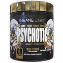 Szalony Labz Psychotic Gold, Wysokie pobudzające pre Workout Powder, Extreme Lasting Energy Focus, Pompy i Endurance z Beta Alanine, DMAE Bitartrate, NO Booster (60 Służenie, Blue Punch)