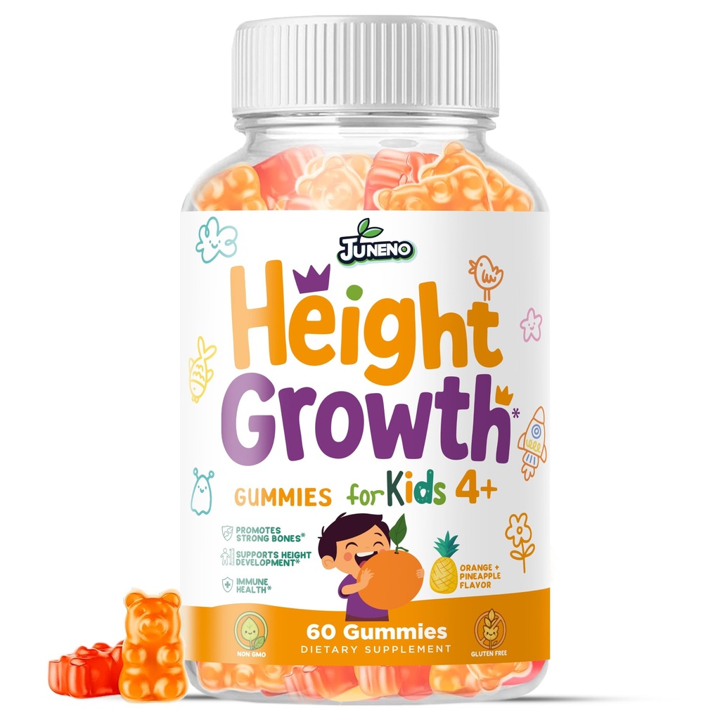 Wzrost wzrost Witaminy Suplement Gummies - Grow Taller dla młodzieży chłopcy dziewczyny - Natural Height Increaser Maximizer Multivitamin
