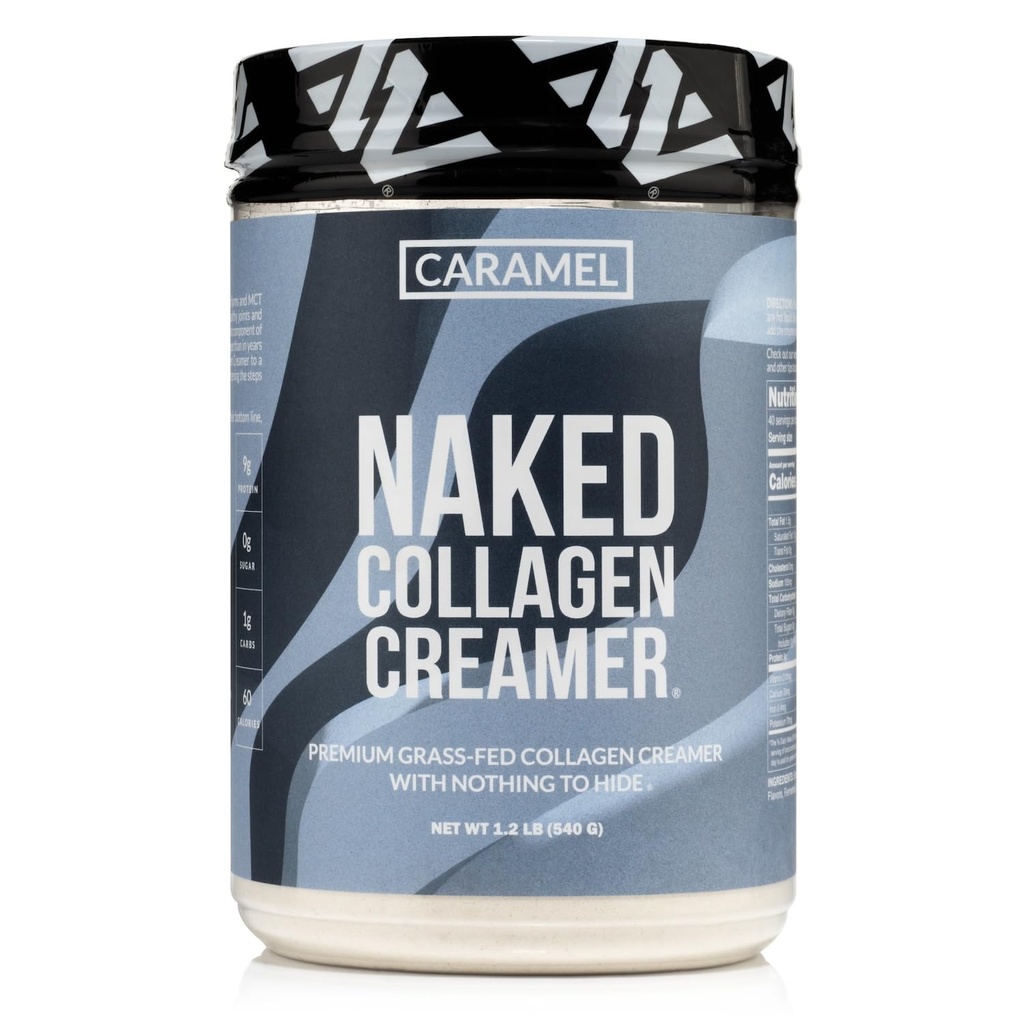 Nagi Colagen Coffee Creamer - Karmel Colagen Creamer For Coffee - Darmowy, Gluten- Free, GMO- Free - Support Hair, Skóra i paznokcie - 40 Służenia