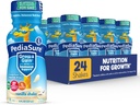 PediaSure Grow & Gain z wsparcia immunologicznego, 27 witamin i minerałów dla dzieci, 7g białka, Non-GMO, Gluten- Free, Vanilla, 8- fl- oz Butelka, Opakowanie po 24