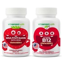Dzieci Multivitamin Chewables + Witamina B12 Chewables Bundle