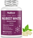 NuBest White - Glutathione 400mg & Milk Thistle Extract - Suplement do rozjaśniania skóry - Pomaga piękna i promienna skóra - Suplement przeciwutleniający i detoksykacji 124; 1 Miesiąc dostaw